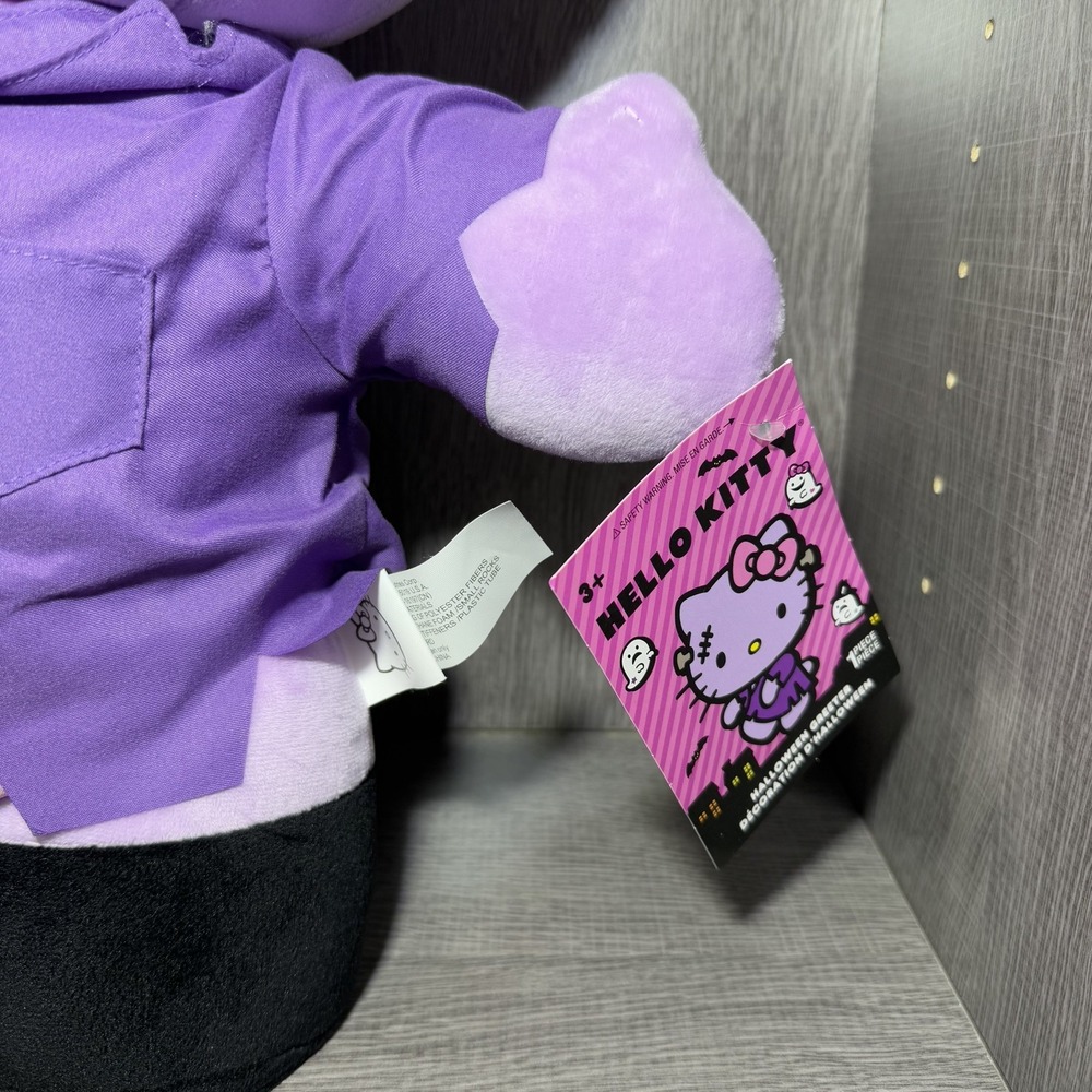 NWT Tik Tok Viral Hello Kitty 2025 Purple Frankenstein Halloween Greeter 21" - Picture 3 of 10